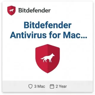 Bitdefender Antivirus for Mac — 3 Mac, 2 Years Bitdefender Antivirus for Mac — 3 Mac, 2 Years digital product key - original one-time purchase for Windows, digital delivery by email | FIVE CODELAB