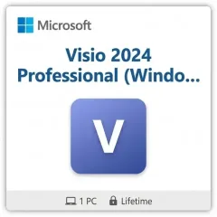 Microsoft Visio 2024 Professional (Windows PC) Microsoft Visio 2024 Professional (Windows PC) digital product key - original one-time purchase for Windows, digital delivery by email | FIVE CODELAB