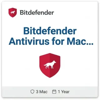 Bitdefender Antivirus for Mac — 3 Mac, 1 Year Bitdefender Antivirus for Mac — 3 Mac, 1 Year digital product key - original one-time purchase for Windows, digital delivery by email | FIVE CODELAB