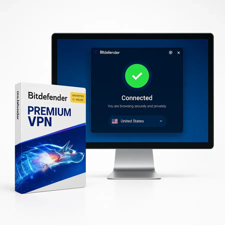 Bitdefender Premium VPN — Unlimited Devices, 1 Year — view 3